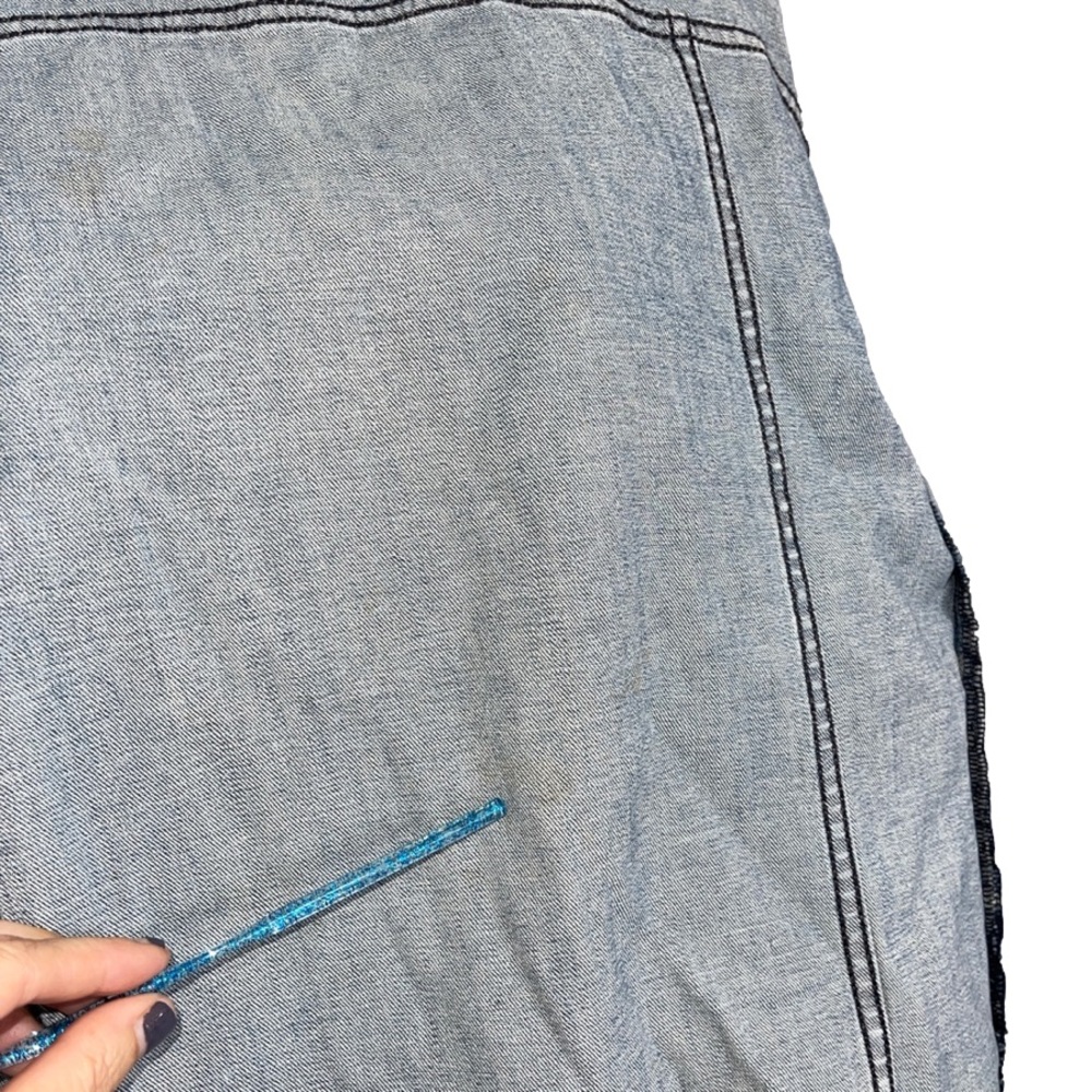 Express Jeans distressed jean jacket XS - Picture 7 of 8